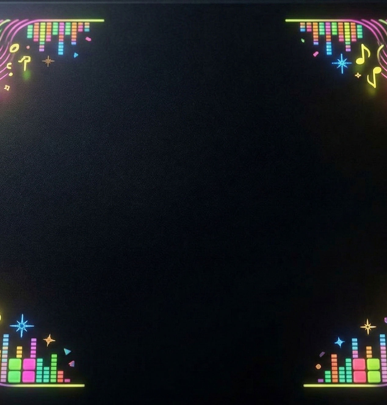 サウンドパフォーマンスを表現した音と光の背景